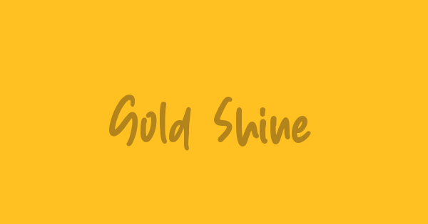 Gold Shine font thumb
